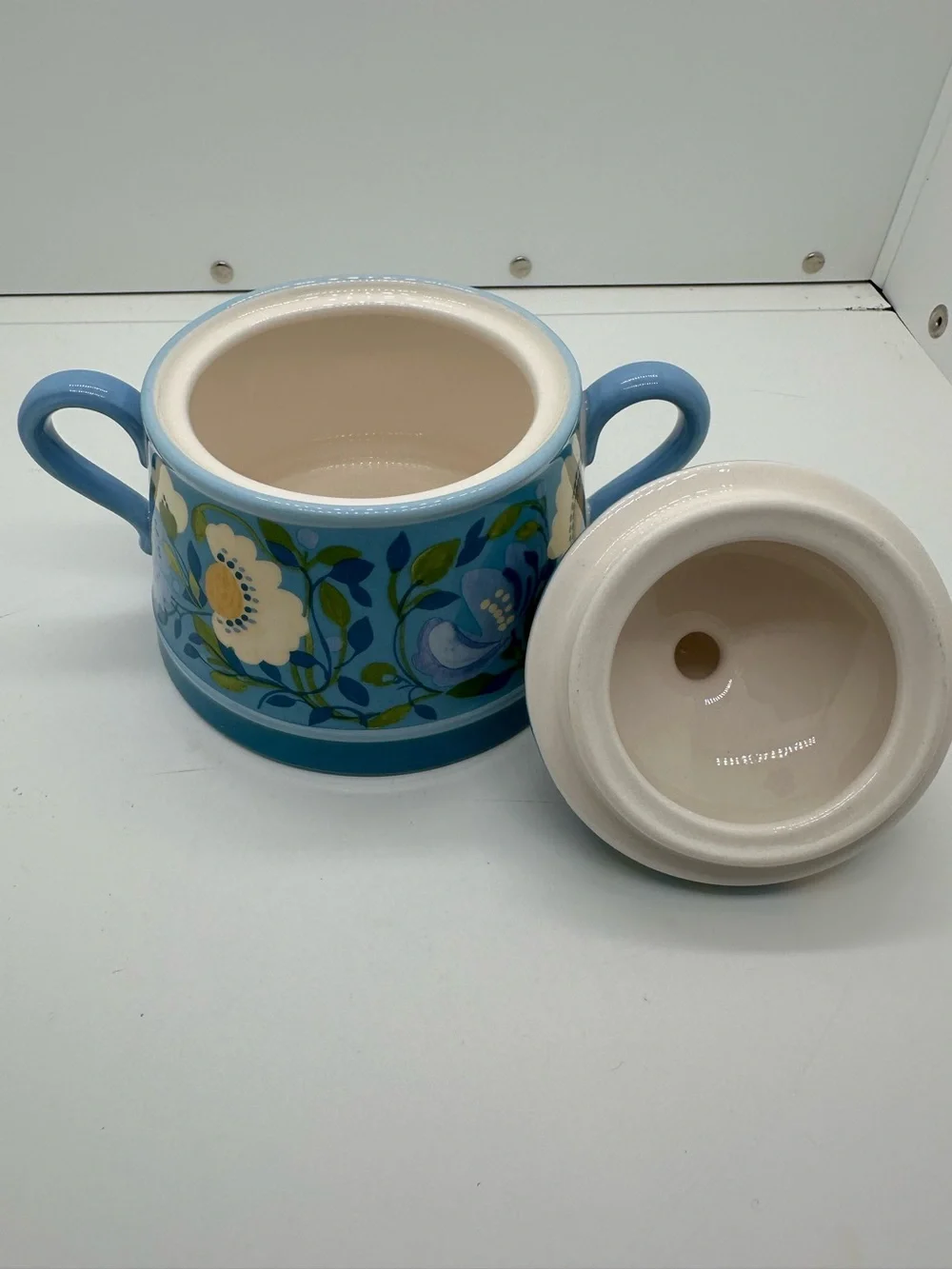 Kim Parker Home~ Chicory Hymn Spode ceramic Cream and Sugar Set - Picture 9 of 10